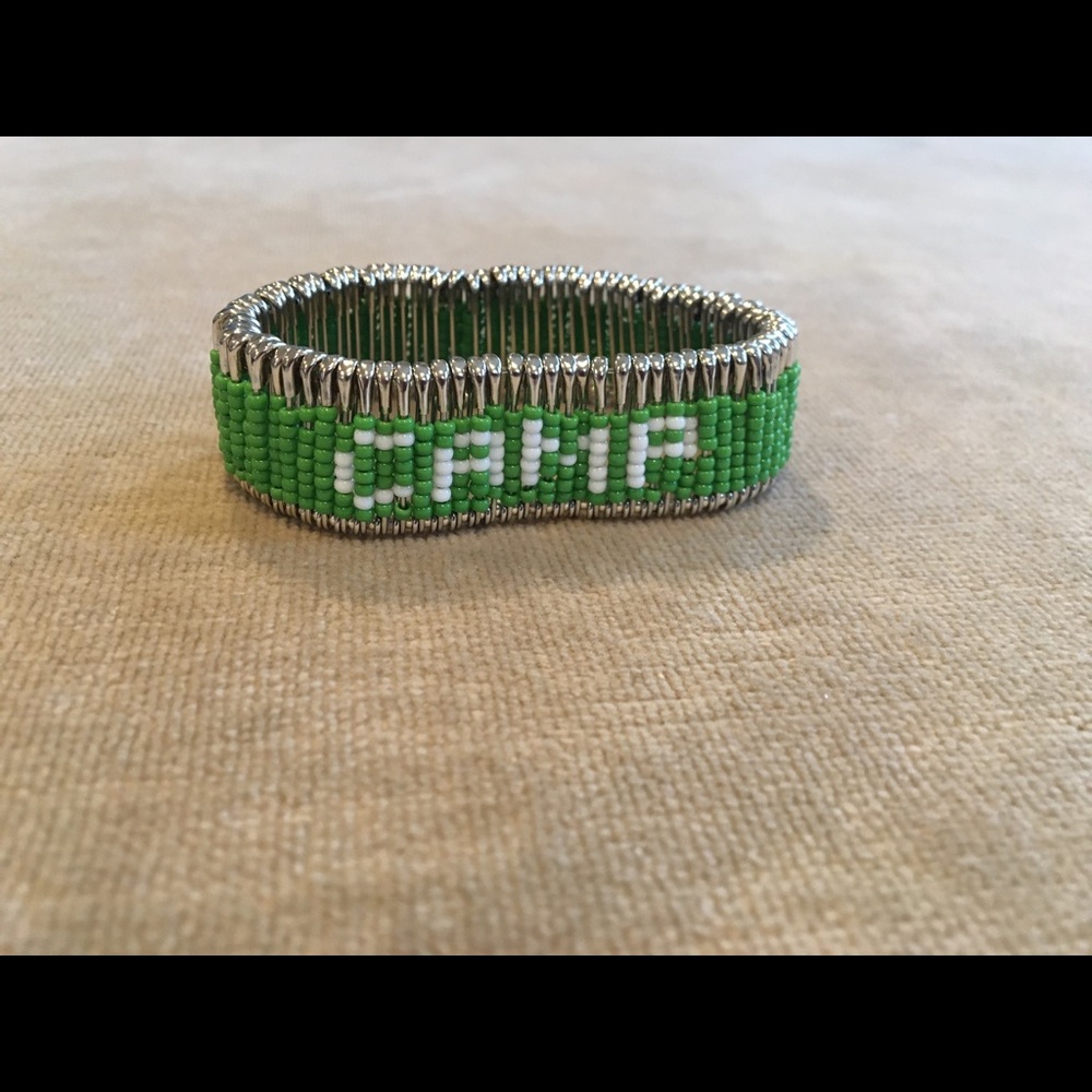 Camp safety pin bracelet